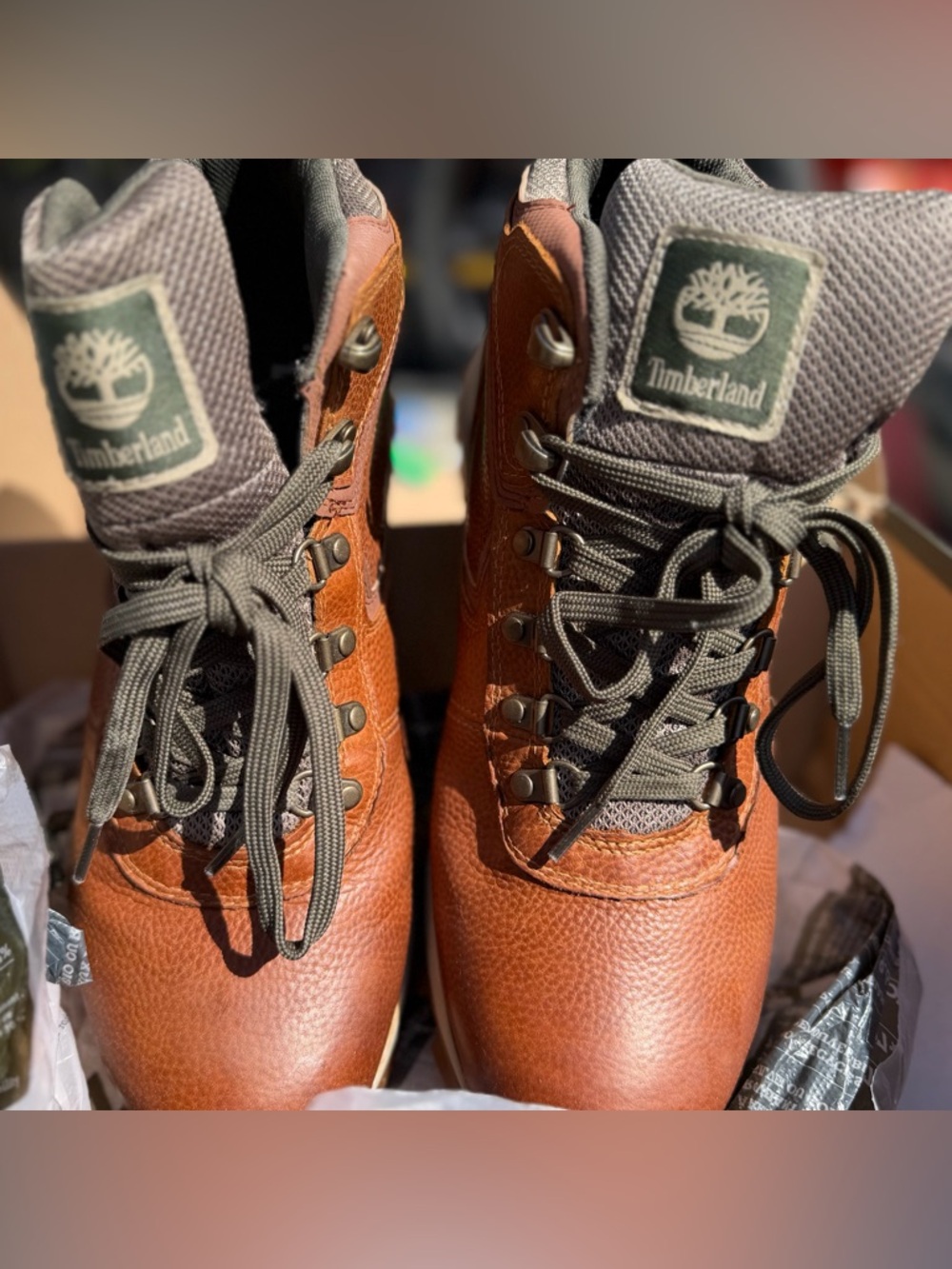 Timberland Mt. Maddsen Waterproof Mid Hiker Boots Men’s Size 10 Brown Leather